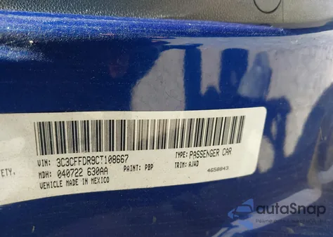 2012 Fiat 500C Pop из США, поврежденный, VIN 3C3CFFDR9CT108667